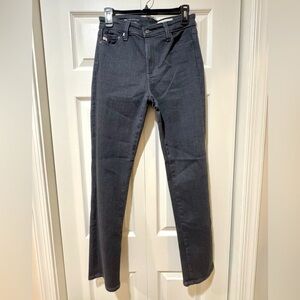 AG-ED Dark Gray High rise Slim Straight Jeans. Size 27. NWOT.